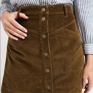 Madewell Corduroy Aline Skirt